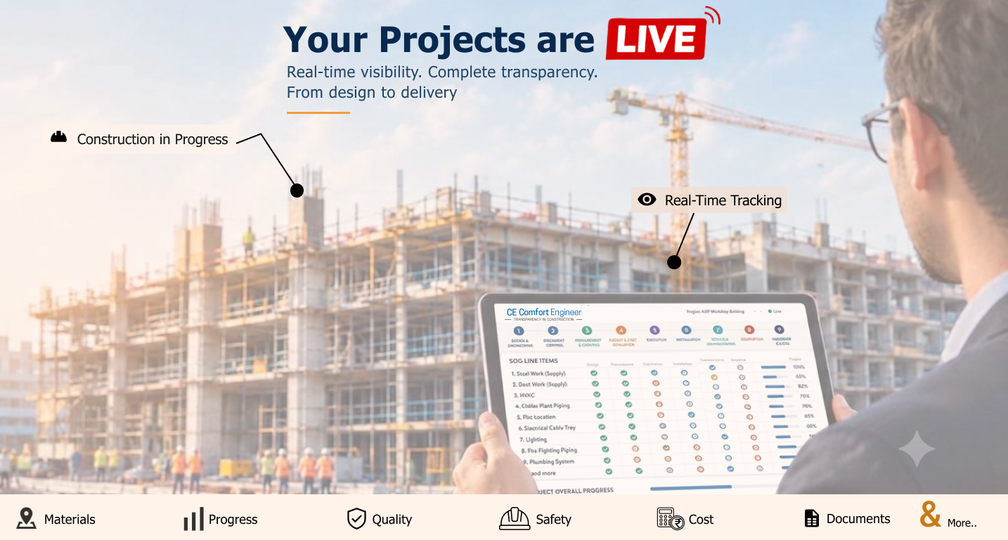 CE Comfort Engineers - Your Projects are LIVE